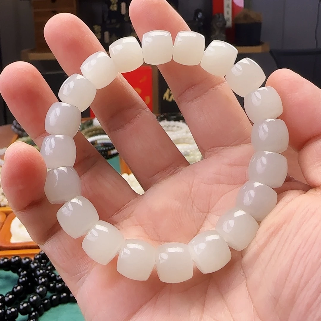 和田玉未镶嵌手链