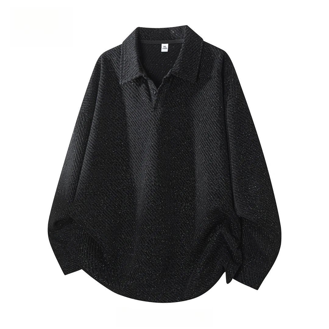 真维斯潮牌满天星polo衫卫衣男士2025秋季新款宽松休闲长袖上衣服