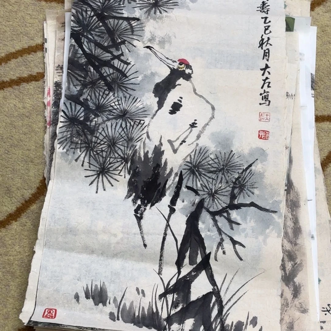 国画大左老师作品刘