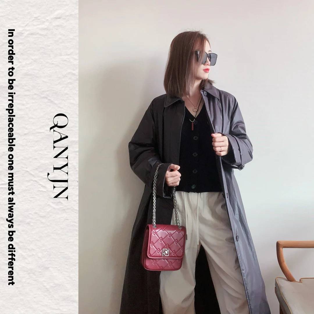 QYJ棉服系【暗色】双面穿风衣款3M-新雪丽棉服