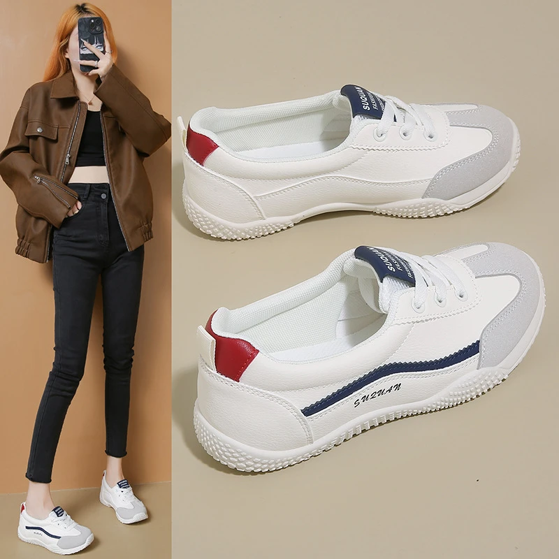 休闲鞋百搭2025女鞋新款防滑显瘦春季小白鞋软底轻便运动秋季学生