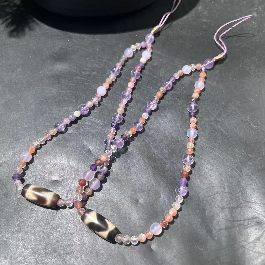 22-32812/HQ6-水晶珠链-多样性发其一4-6mm/约62颗