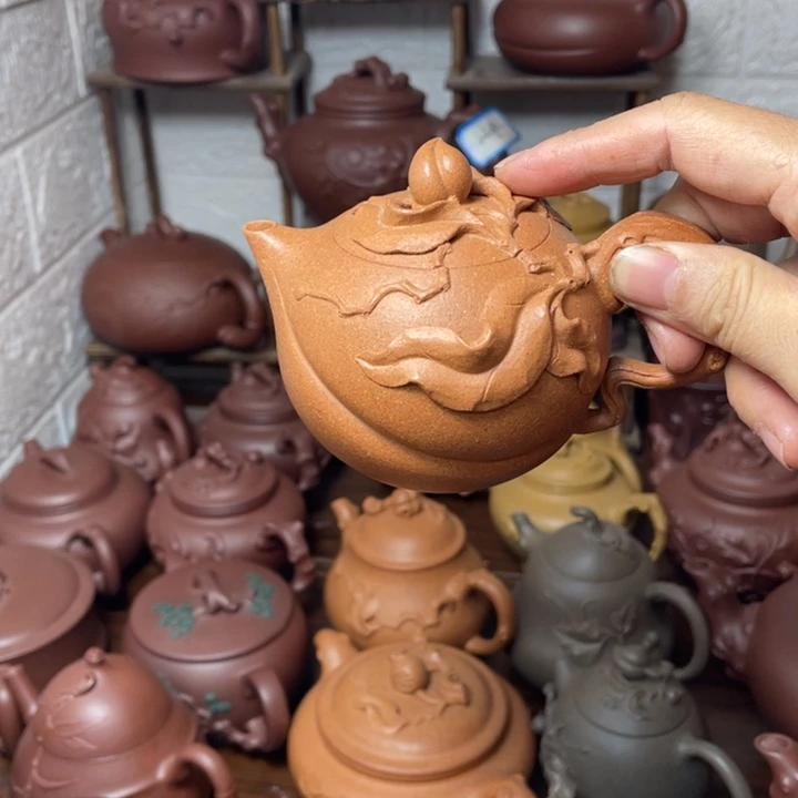 独***在紫砂茶壶圣桃160容量