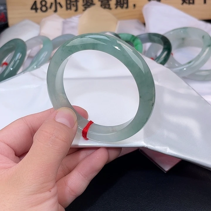 翡翠未镶嵌手镯手镯-24