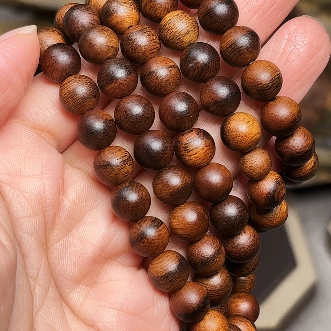 手串沉香越南芽庄红土瘤疤白棋楠0.8✖️108