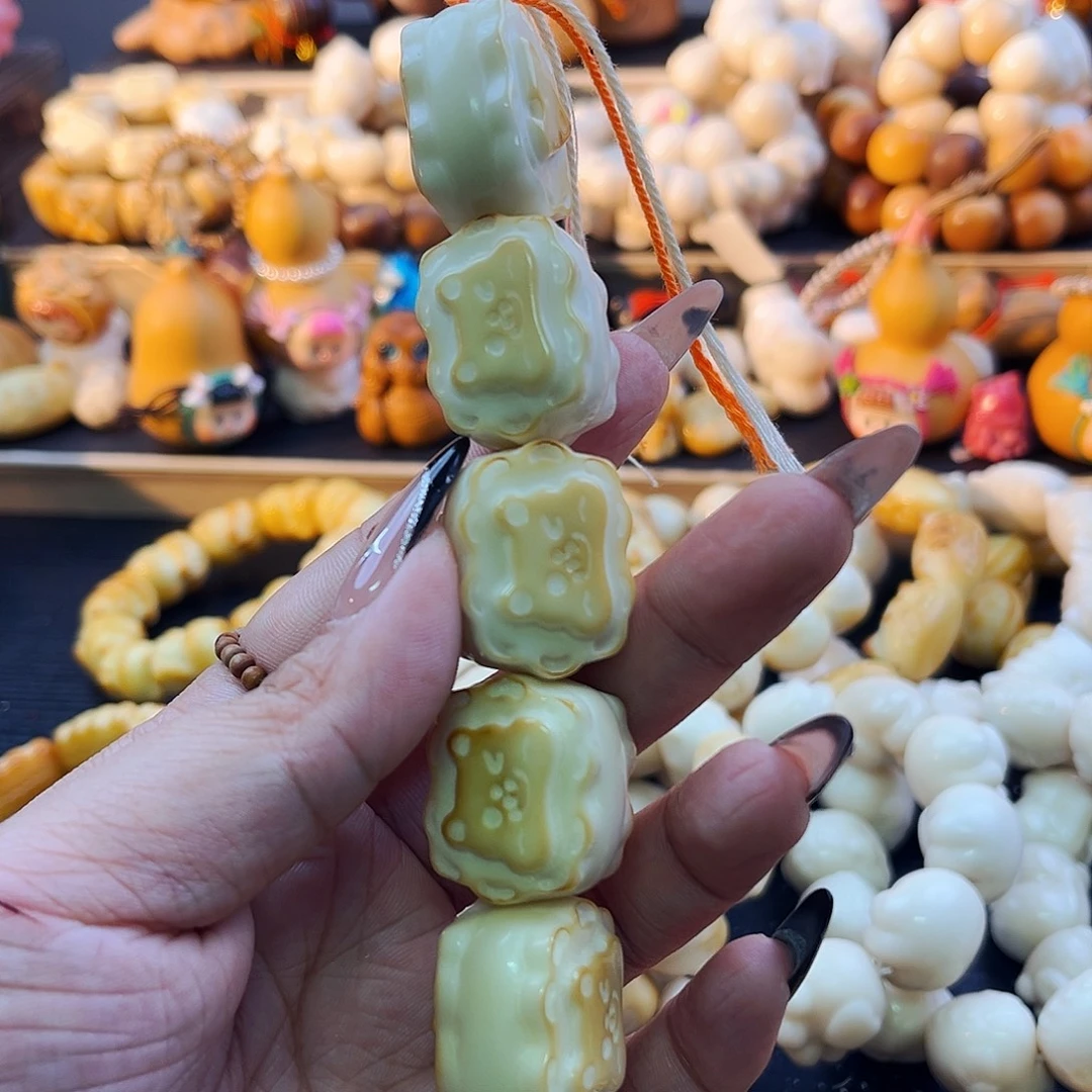 菩提根/象牙果手串奶油饼干