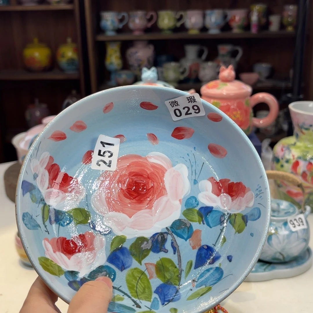 景德镇手绘高温釉下彩陶瓷茶具