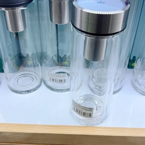 杨***万象玻璃双层V148RL，钛银370毫升
