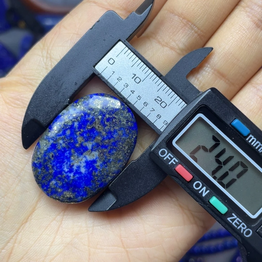 青金石未镶嵌24×34mm裸石蛋面配饰