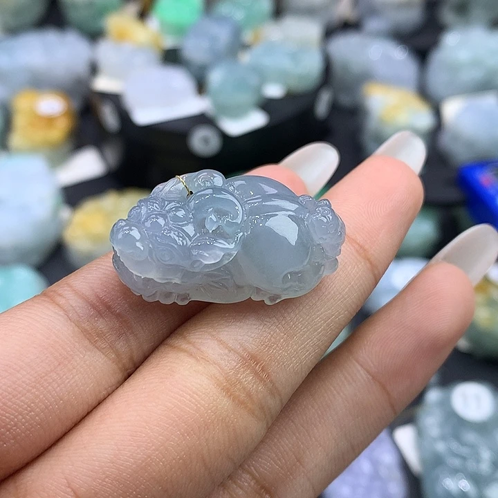 翡翠未镶嵌颈饰天然缅甸翡翠
