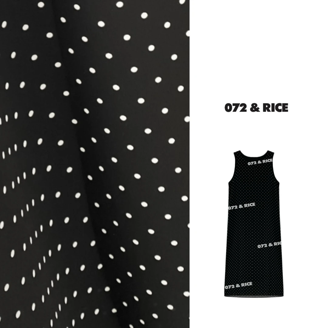 072 & RICE【星夜裙】夏季休闲无袖连衣裙 A-32ZS068