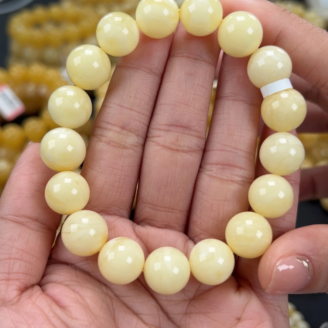 琥珀未镶嵌手链19.8克