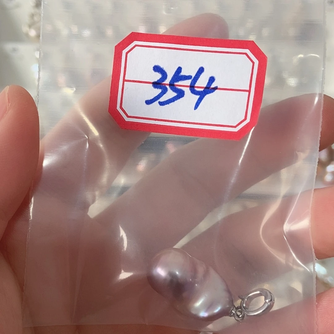 淡水珍珠吊坠银S925镶嵌