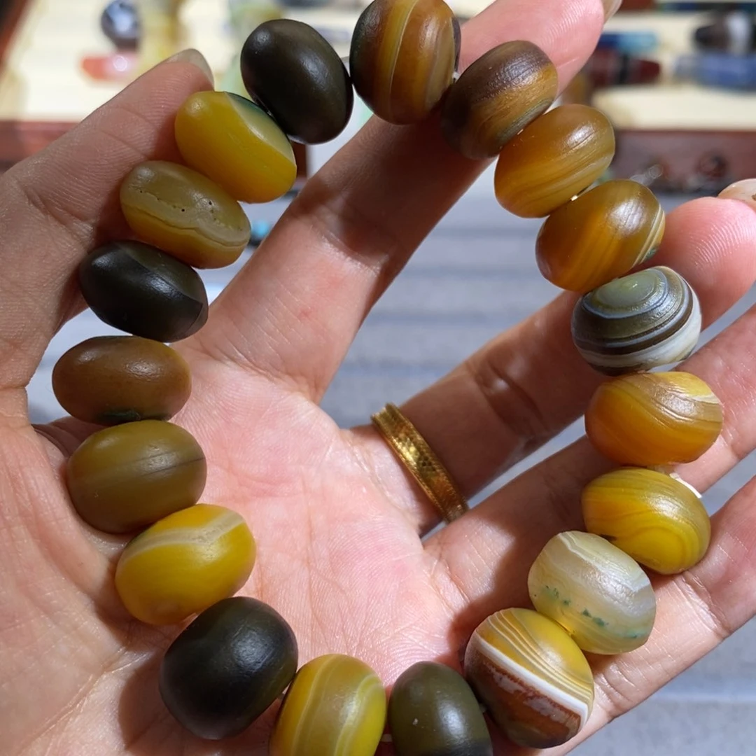 玛瑙/玉髓颈饰合金