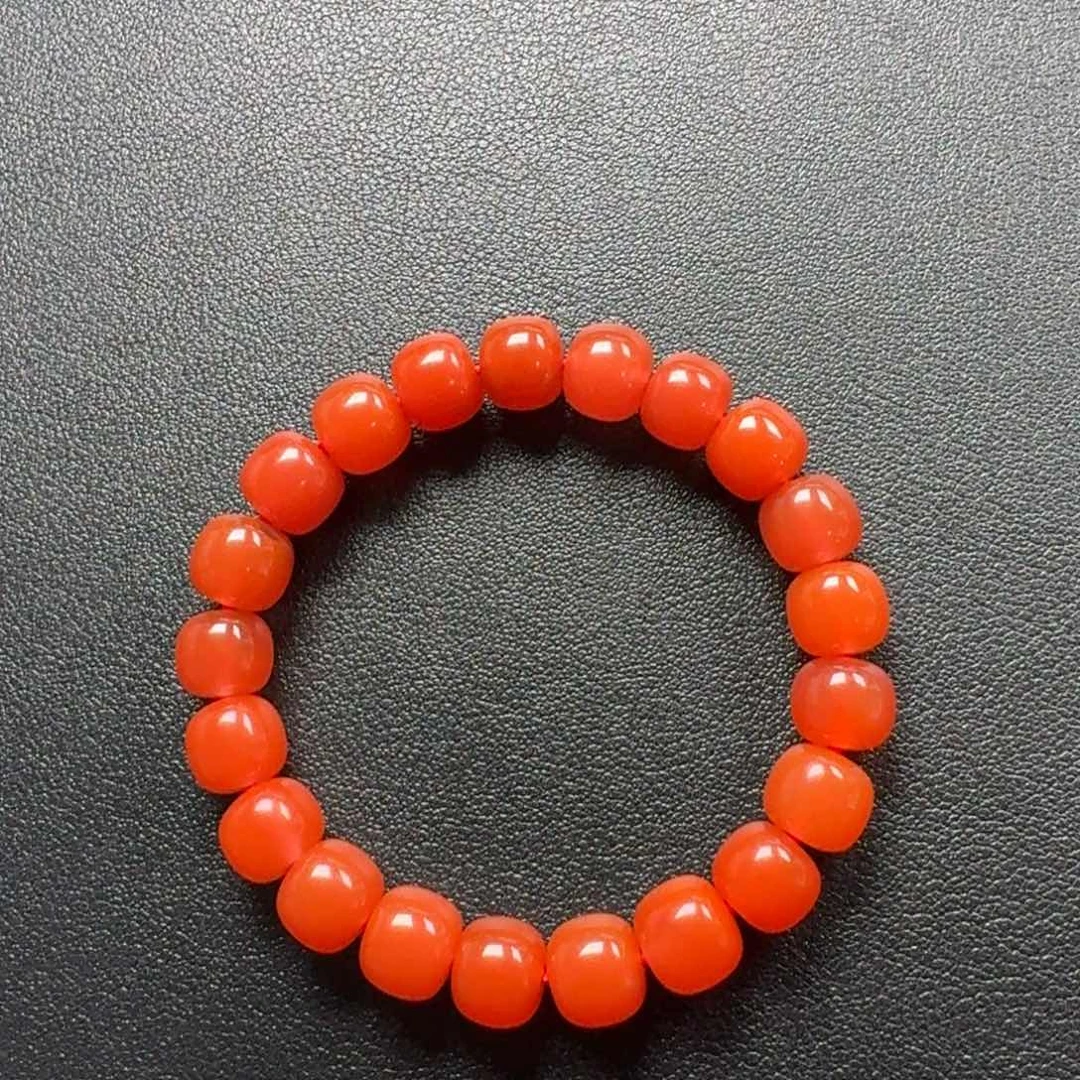 南红玛瑙未镶嵌老型手串10+