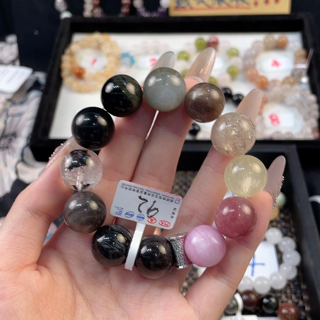 水晶手串未镶嵌灰月光