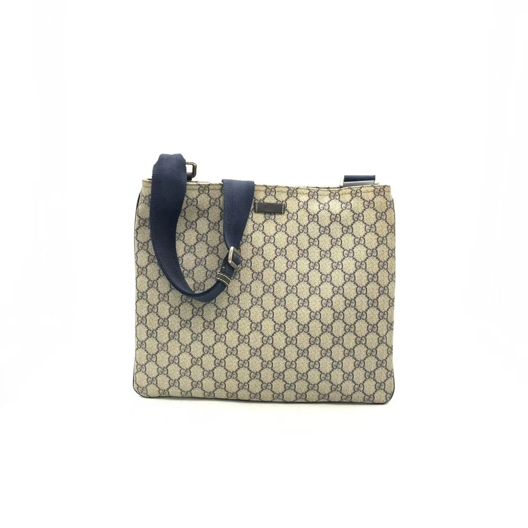 95新 GUCCI/古驰 【安则专属】老花拼黑斜挎包