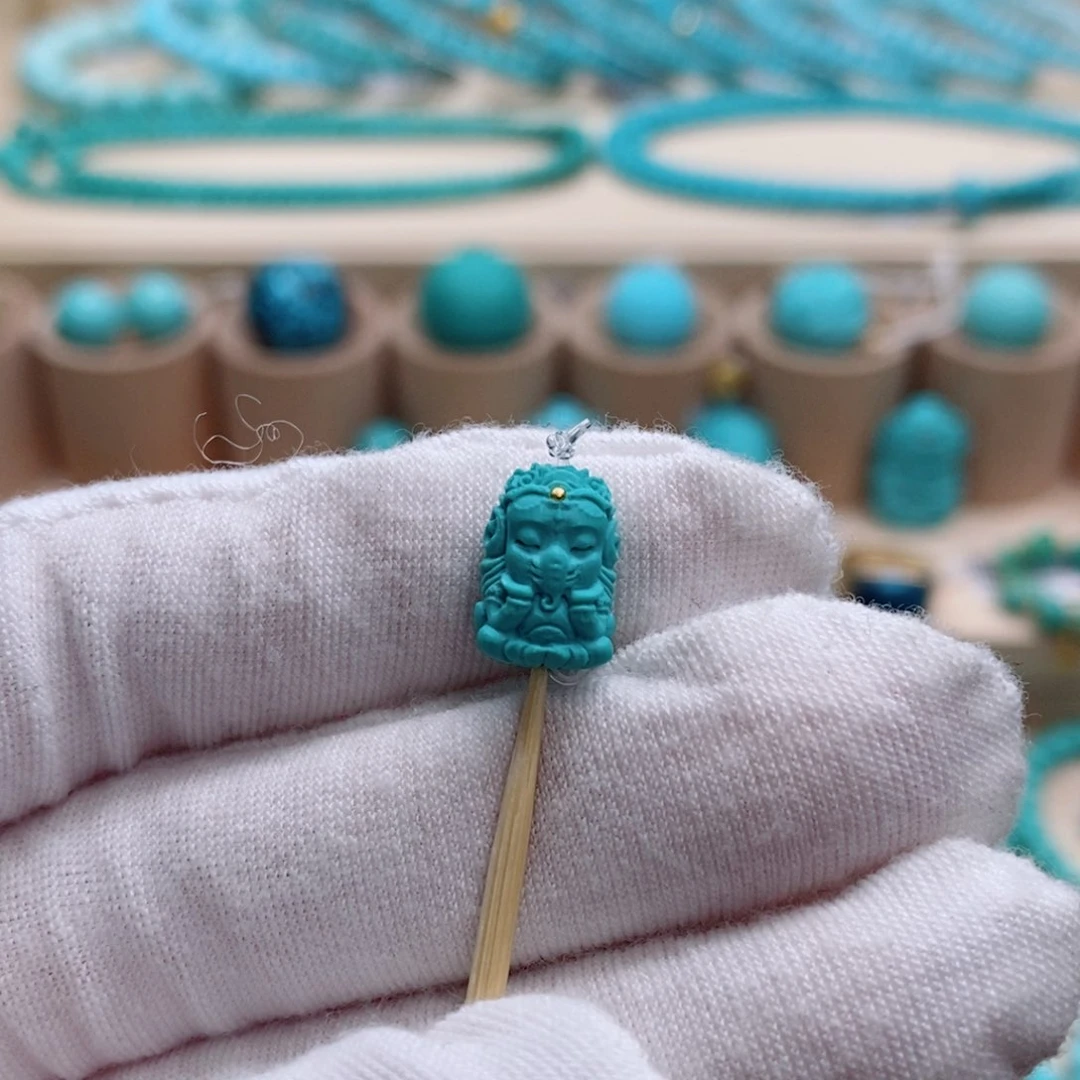 绿松石珠宝奇石未镶嵌