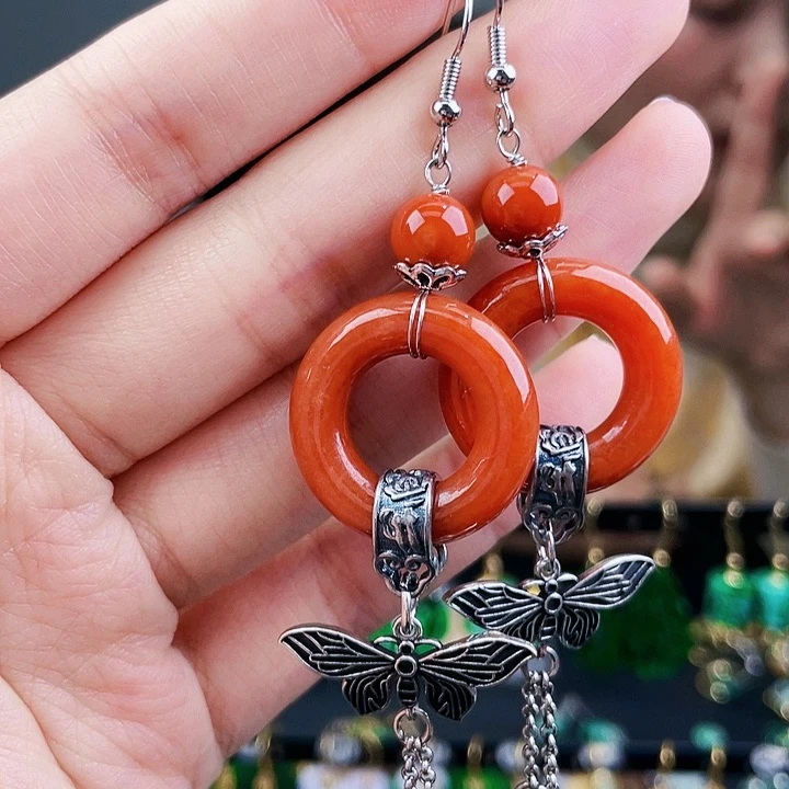 翡翠耳饰未镶嵌饰品