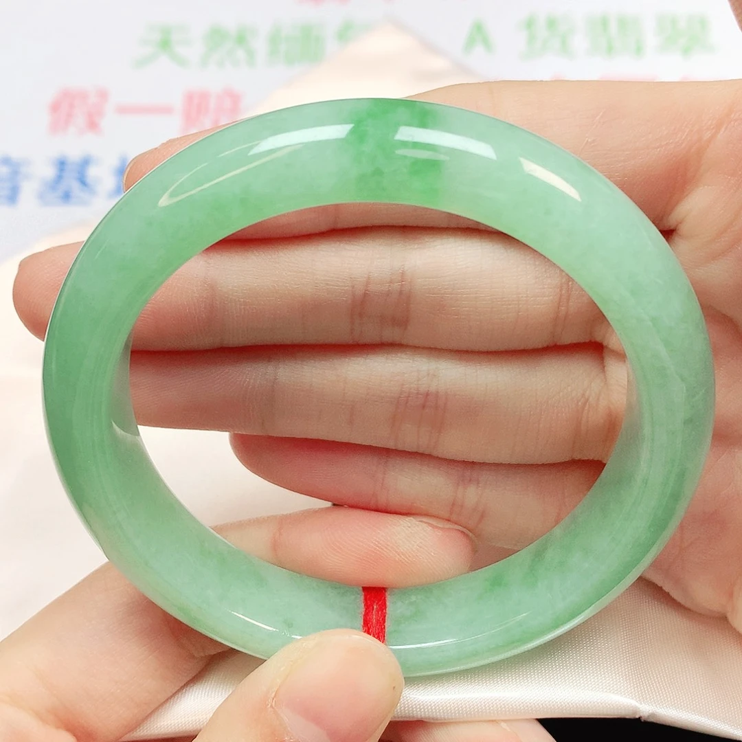 翡翠未镶嵌手镯翡翠手镯55
