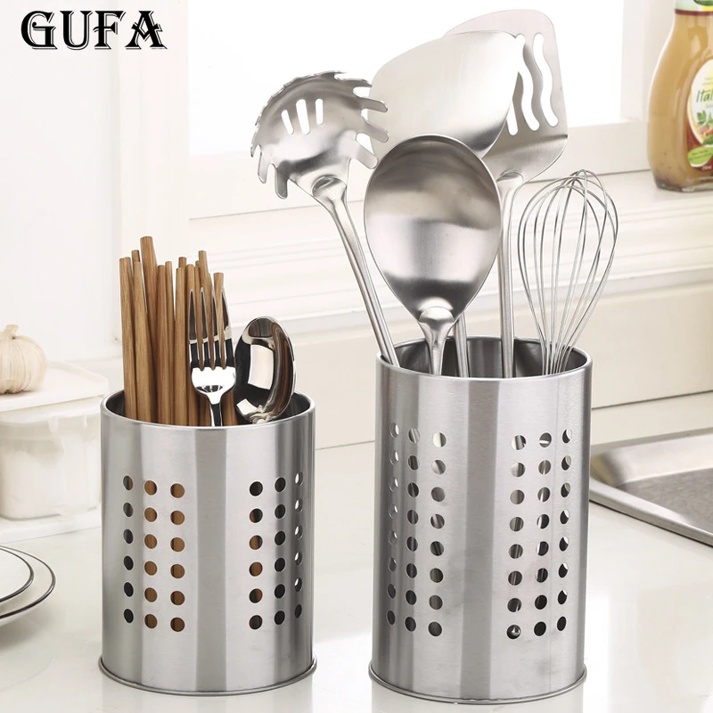 筷子筒不锈钢挂式筷笼餐具笼多功能沥水笼厨房收纳工具