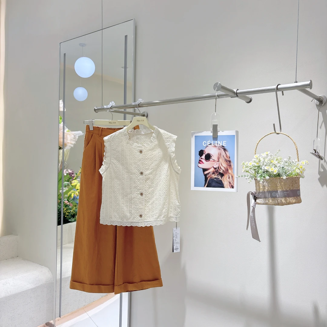 艾然夏季上新小花橘套装气质时尚休闲法式韩版甜美4624