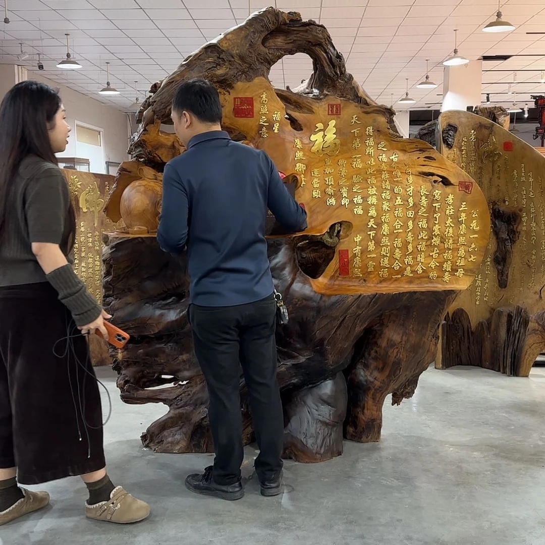 亚***猛木工艺品摆件包邮