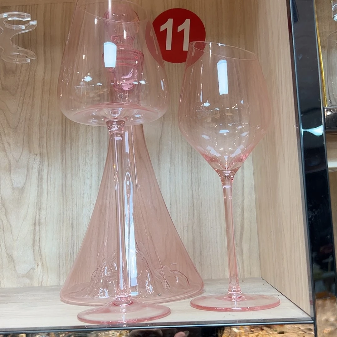 水晶玻璃手柄款5个火烈鸟450