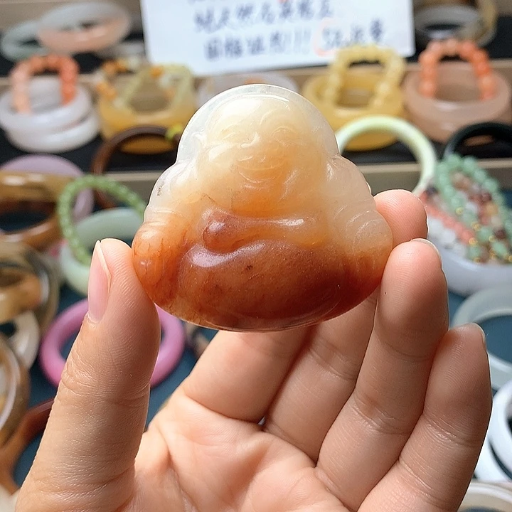 石英质玉（黄龙玉）未镶嵌手镯