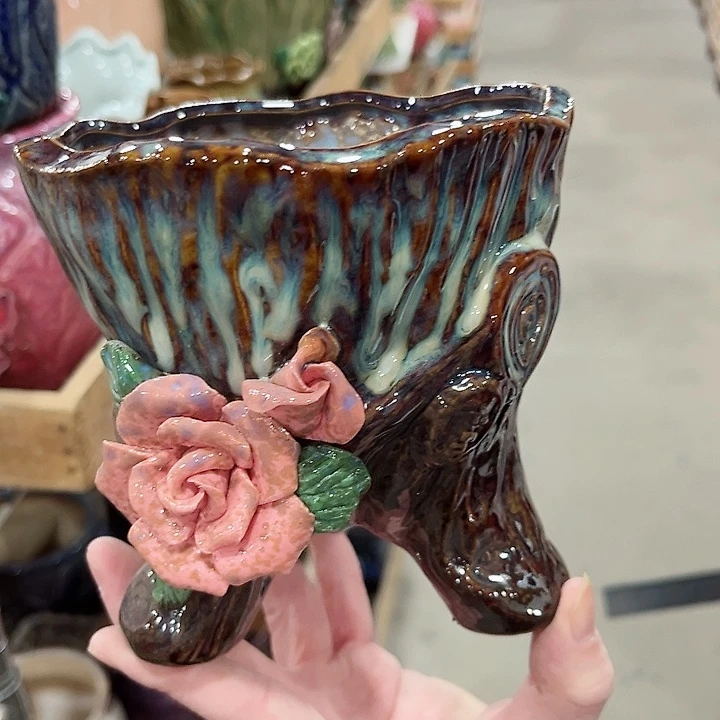 陶瓷陶瓷多肉植物花盆