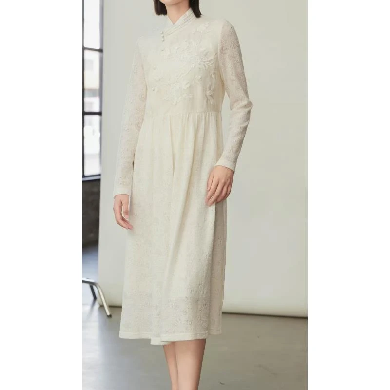 【奥兰多多&杨子家轻奢定制】露花倒影连衣裙33863