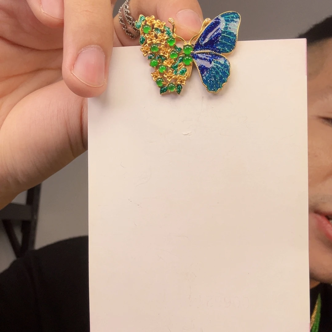 翡翠未镶嵌颈饰一件