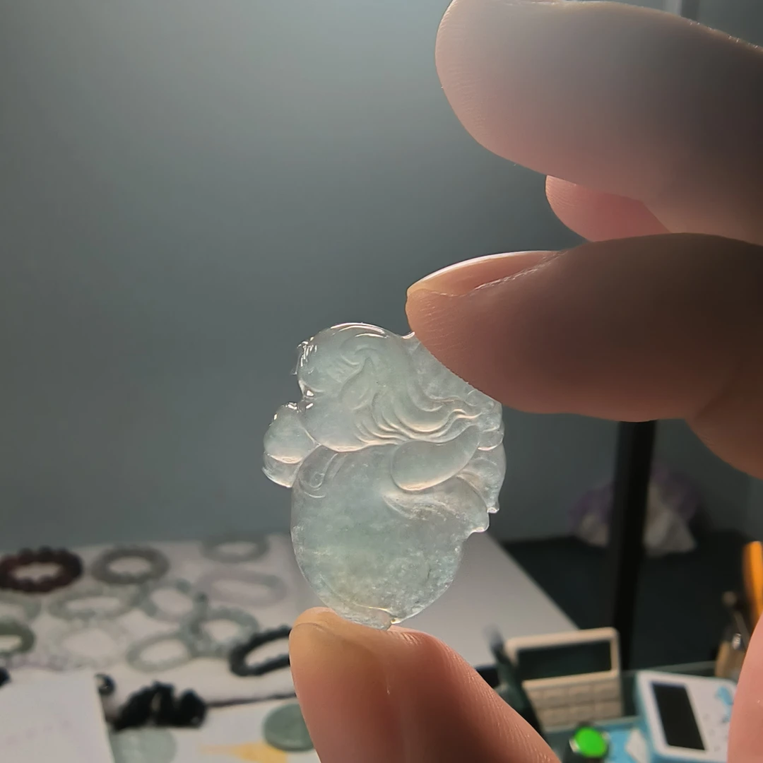A货冰种小仙女精美挂件