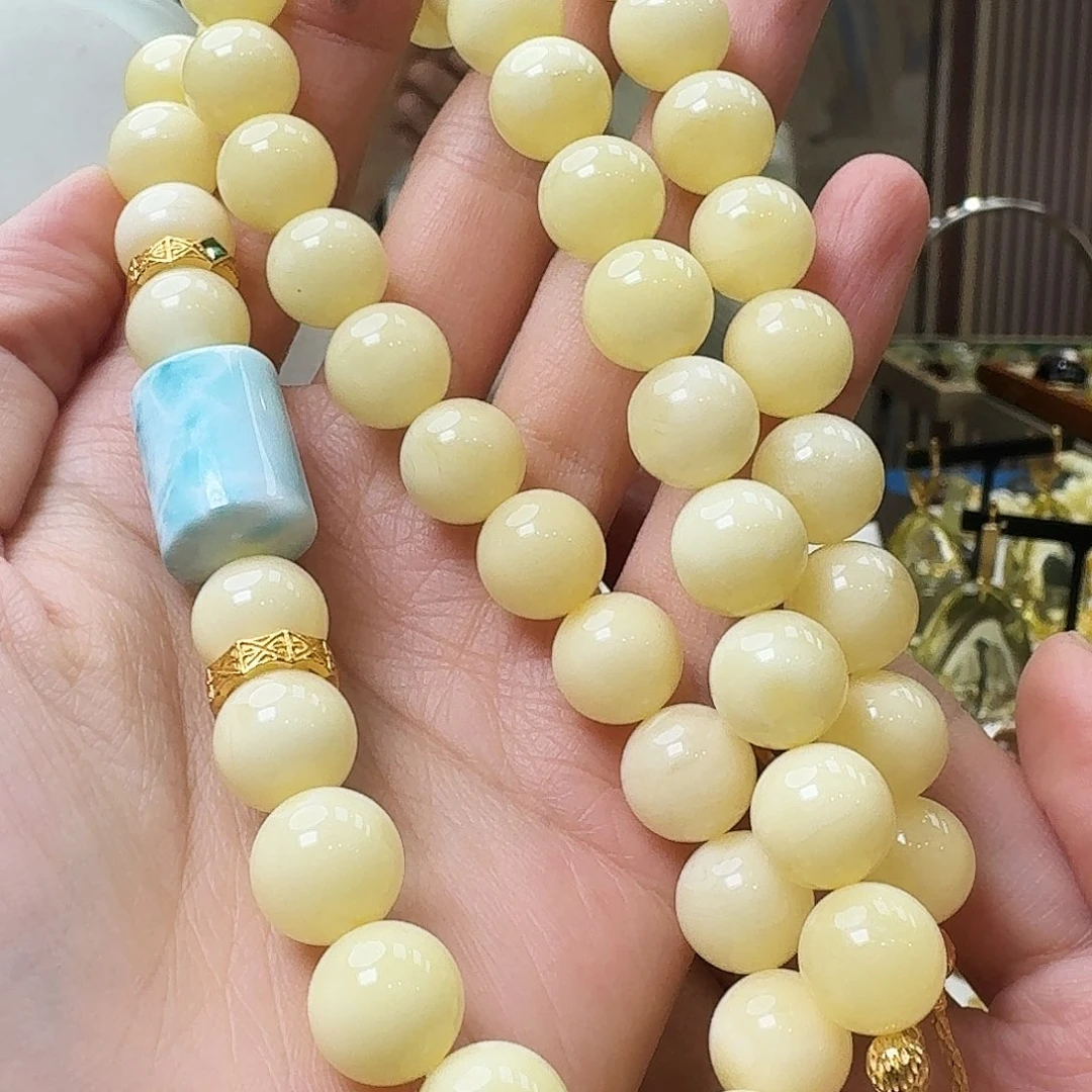 琥珀未镶嵌颈饰项链