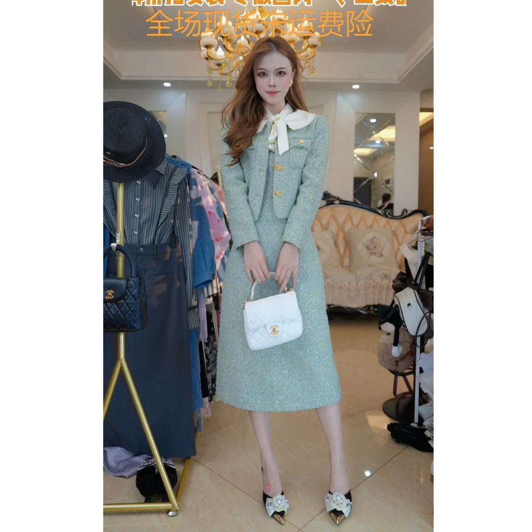 时尚洋气高档设计日常2025秋季新款高级感连衣裙921