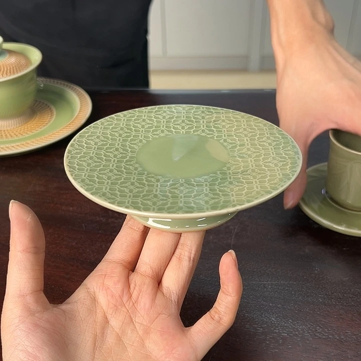 龙泉云间青瓷小米茶器