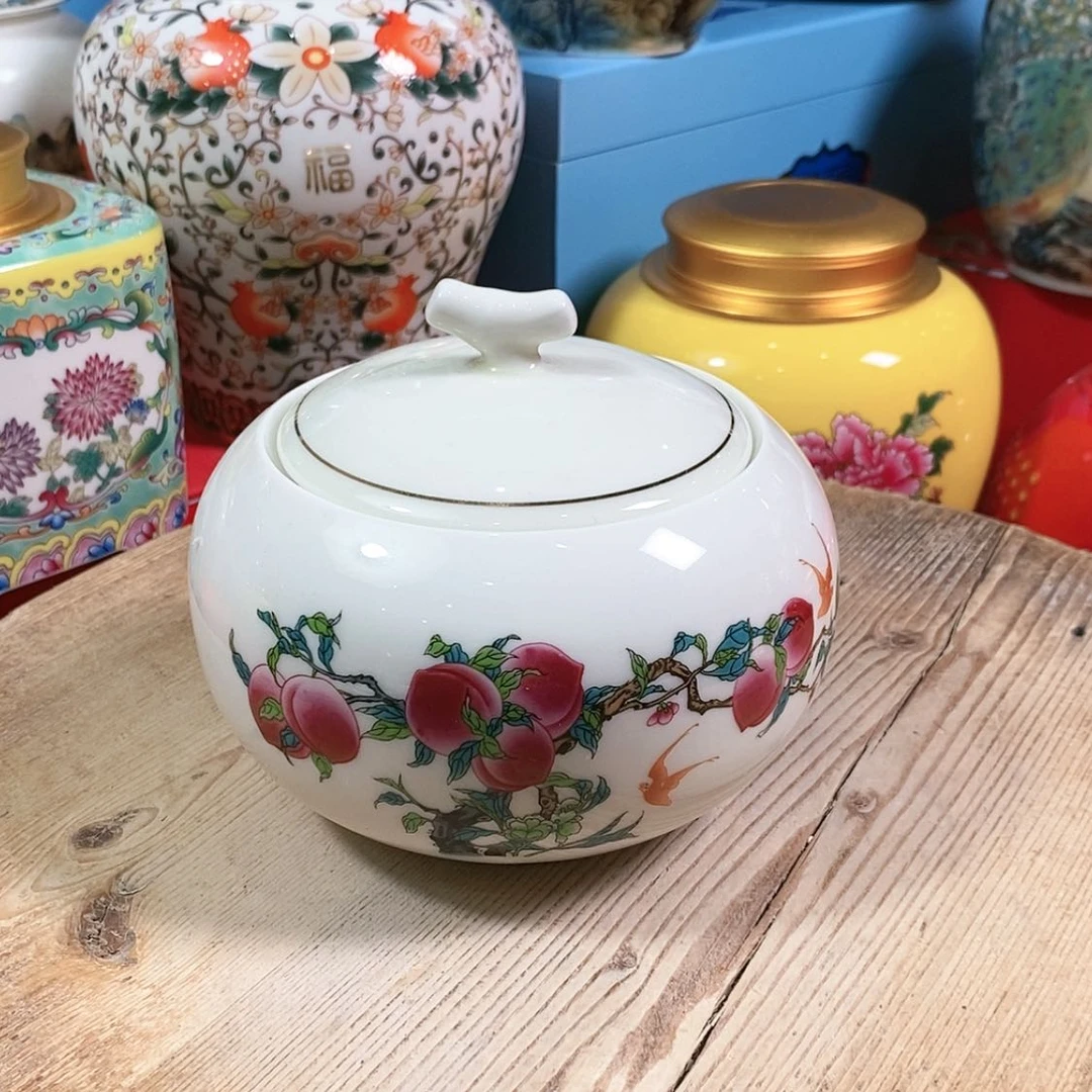 【闪购商品】瓷片陶瓷茶叶罐密封罐