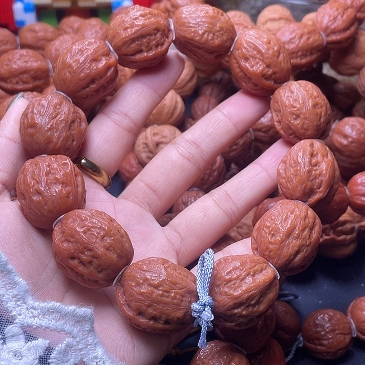 摇***绒手串文玩核桃大枣