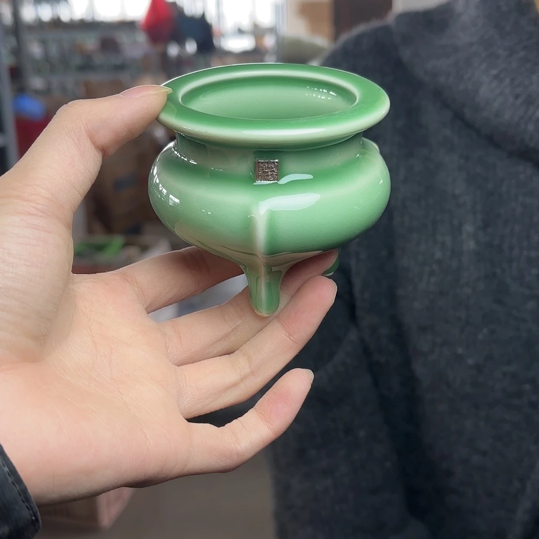 龙泉云间青瓷小米茶器