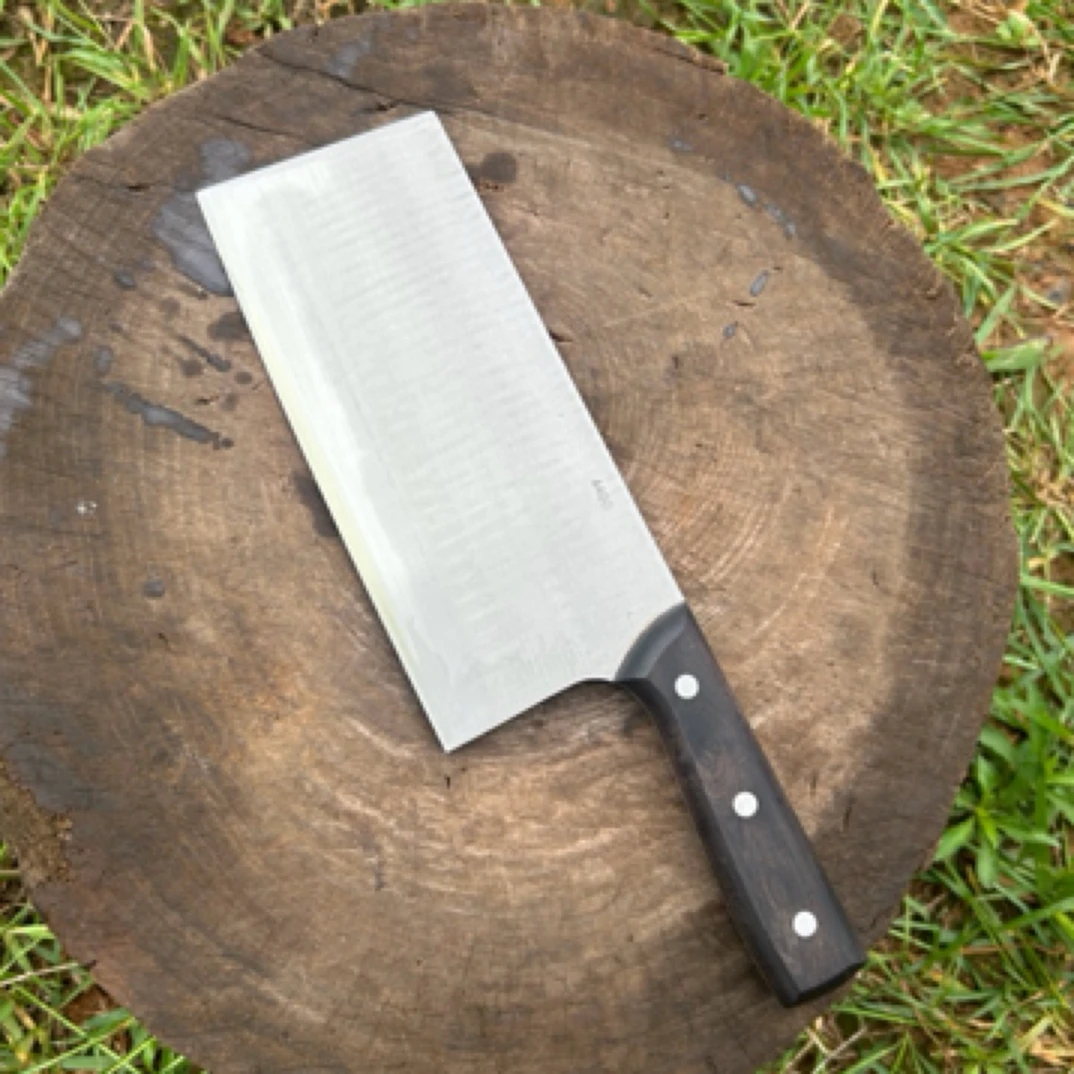 打铁郎新款手工锻造不生锈高品质440c菜刀，专用切片，切瓜果蔬菜