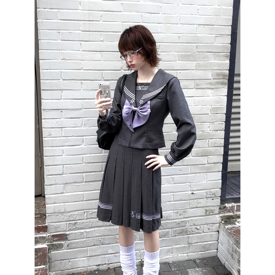 【梗豆物语】雪霁百合*簌簌*中间服小物领结
