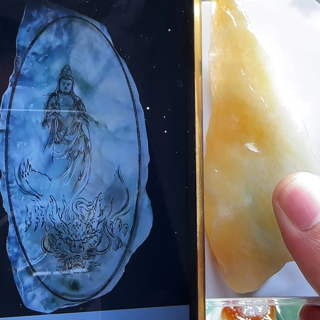 定制翡翠未镶嵌缅甸天然A货翡翠含老师工艺