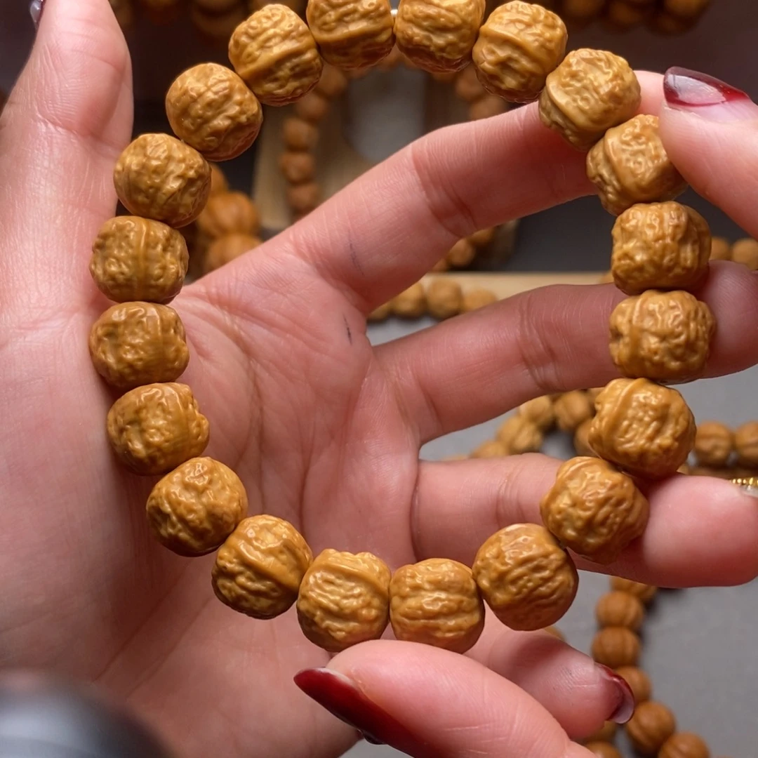 猴头核桃手串金蟾蛤蟆头13mm➕