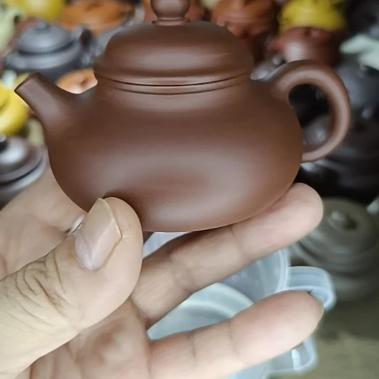 茶壶紫砂原矿清水泥容天内推160cc半手工