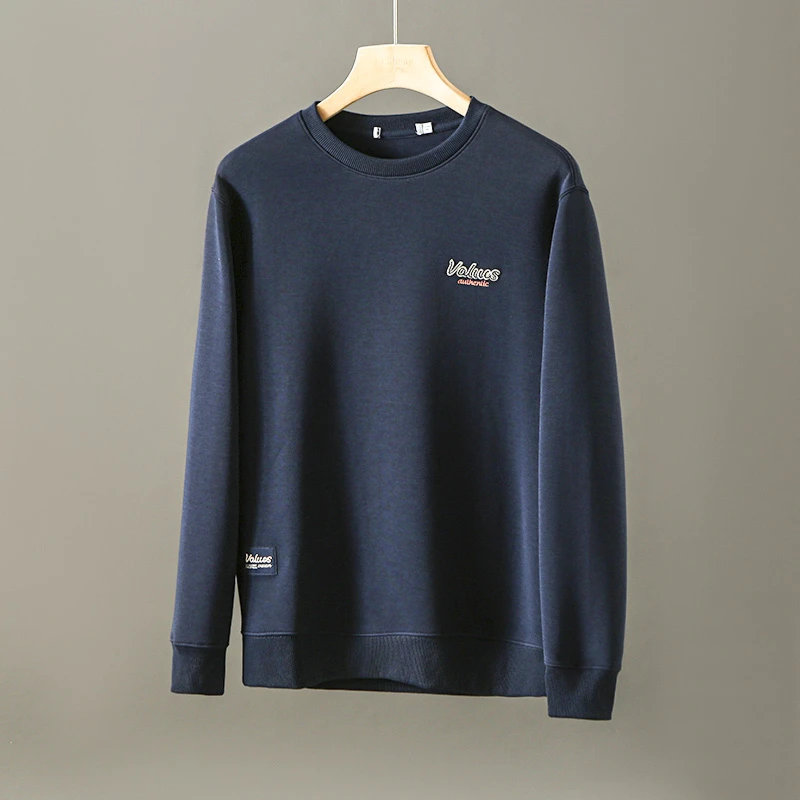 HS138剪标男士春秋长袖卫衣圆领套头休闲时尚百搭上衣