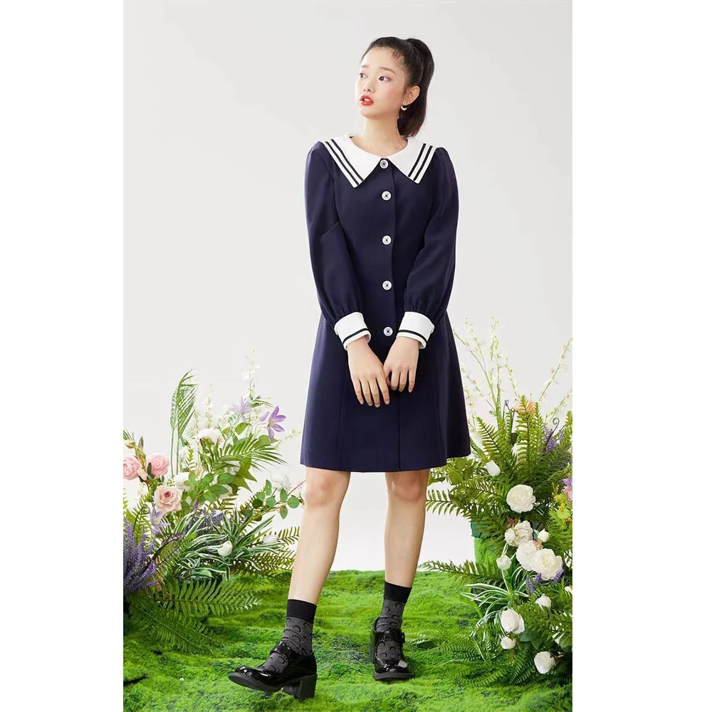 无品牌时尚撞色拼接连衣裙A54-EEOWB12W1C