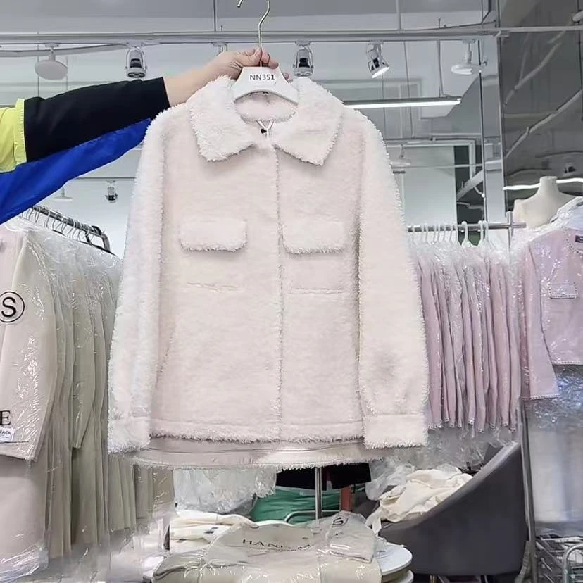 【意法•羊毛大衣】NN351-新款时尚设计感款秋冬双面大衣韩版长款