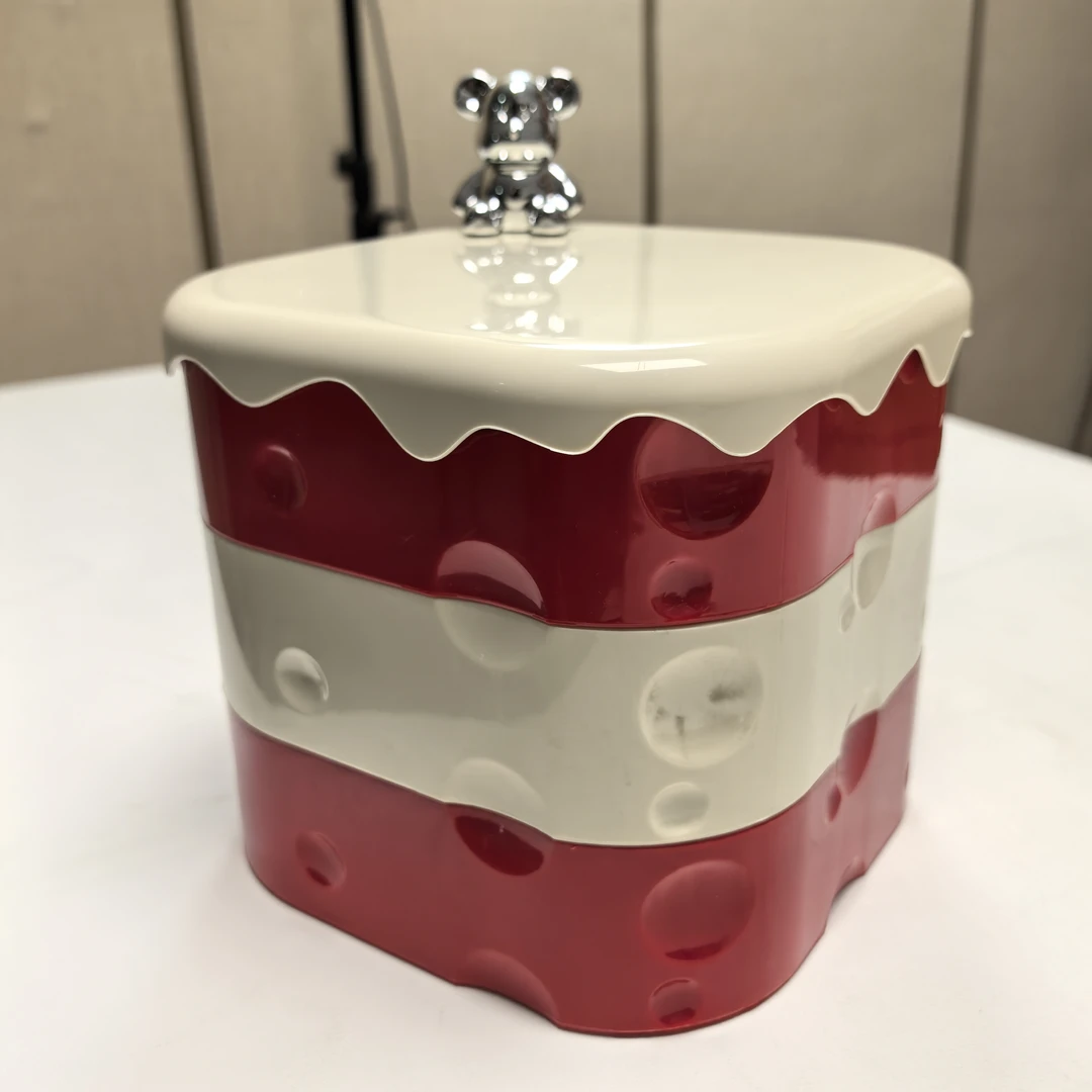 B26 草莓配色多层果盘 日用家居小熊周边