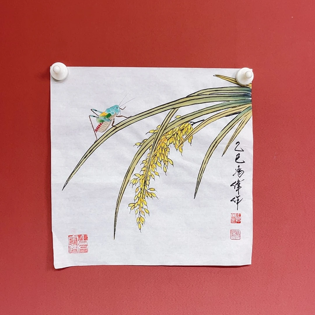 国画冯伟老师手绘国画作品音浩