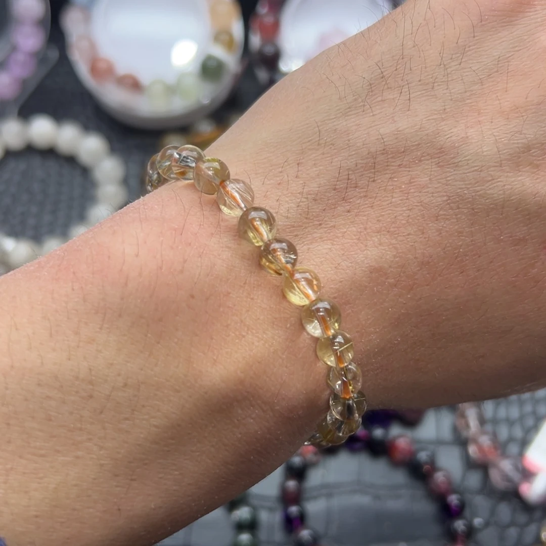 水晶手链未镶嵌后**觉好看